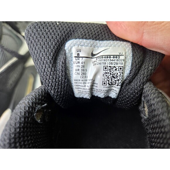 Nike Air Max 90 Shoes Men's 8 Black Iron Grey Athletic Casual Retro Gym Sneakers - Picture 8 of 8